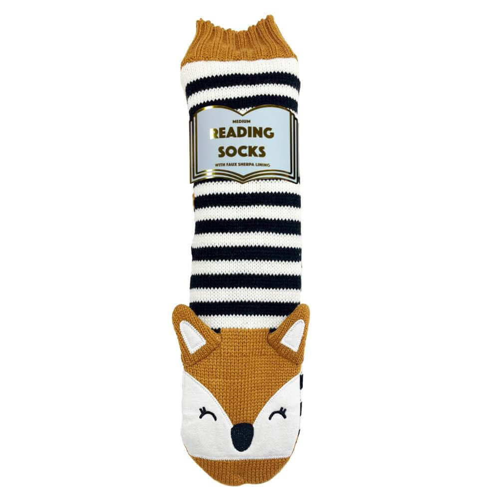 Women's Reading Socks - Red Fox