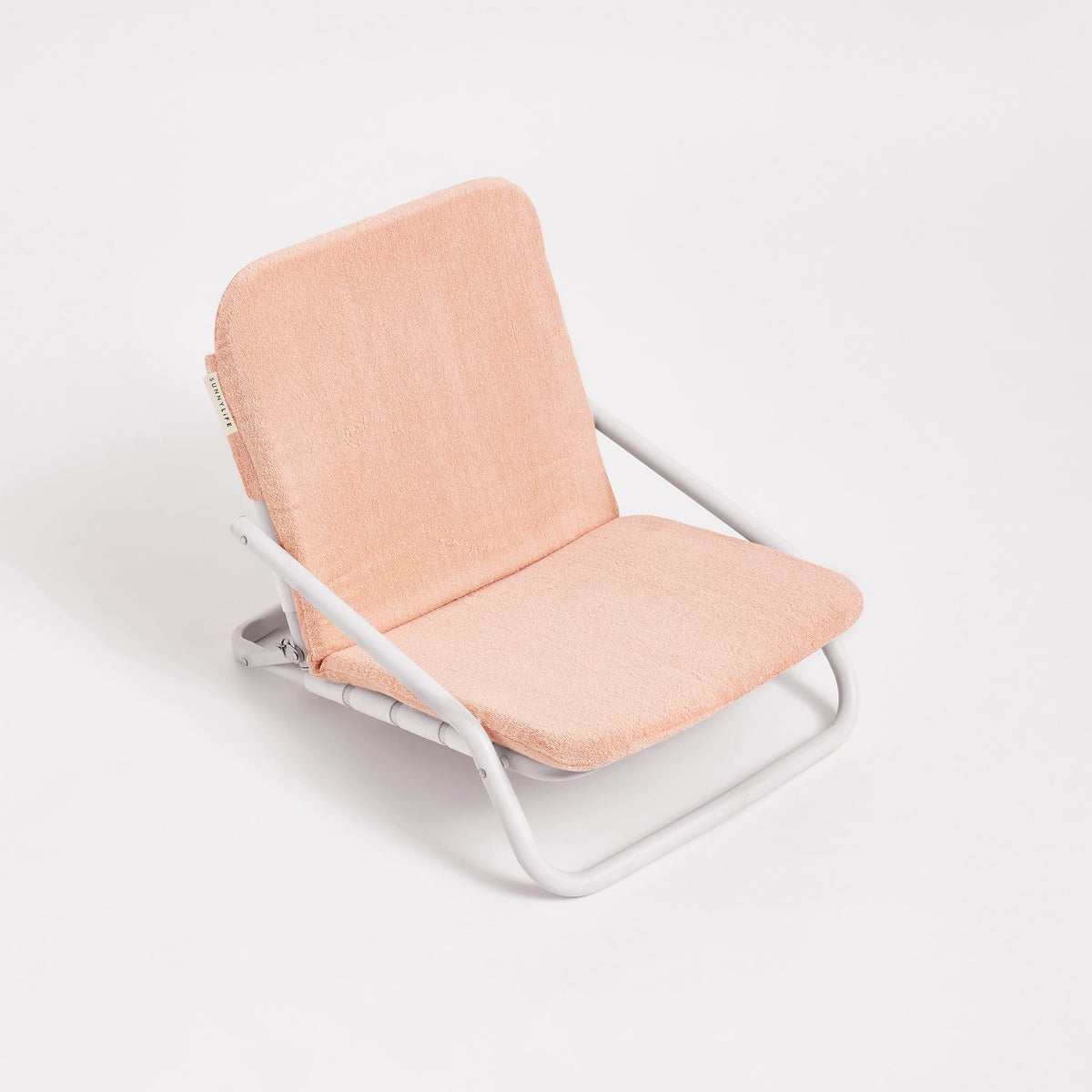 Cushioned Beach Chair - Salmon