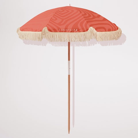 Luxe Beach Umbrella - Surf Terracotta