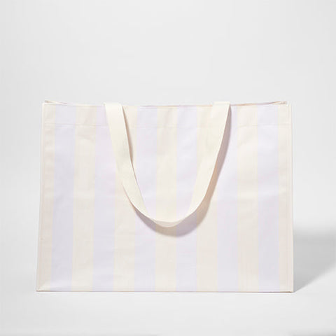 Sunnylife Carryall Beach Bag | Rio Sun Pastel Lilac Stripe