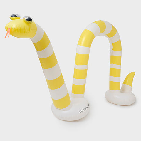 Sunnylife Inflatable Sprinkler GIANT | Into the Wild Snake Yellow