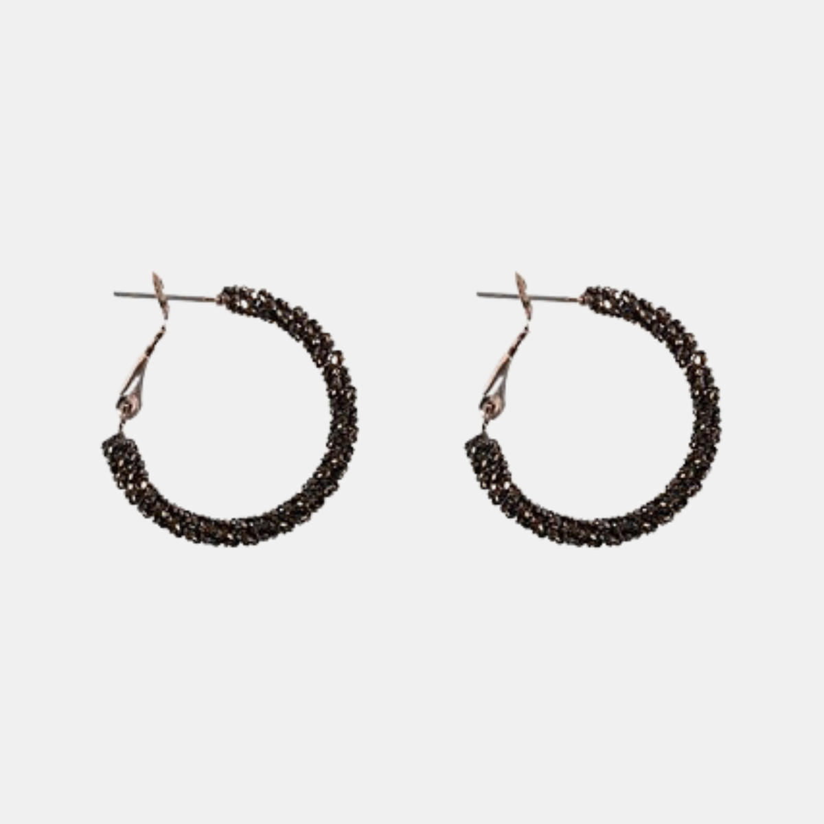 Gwin Hoop Earring - Black