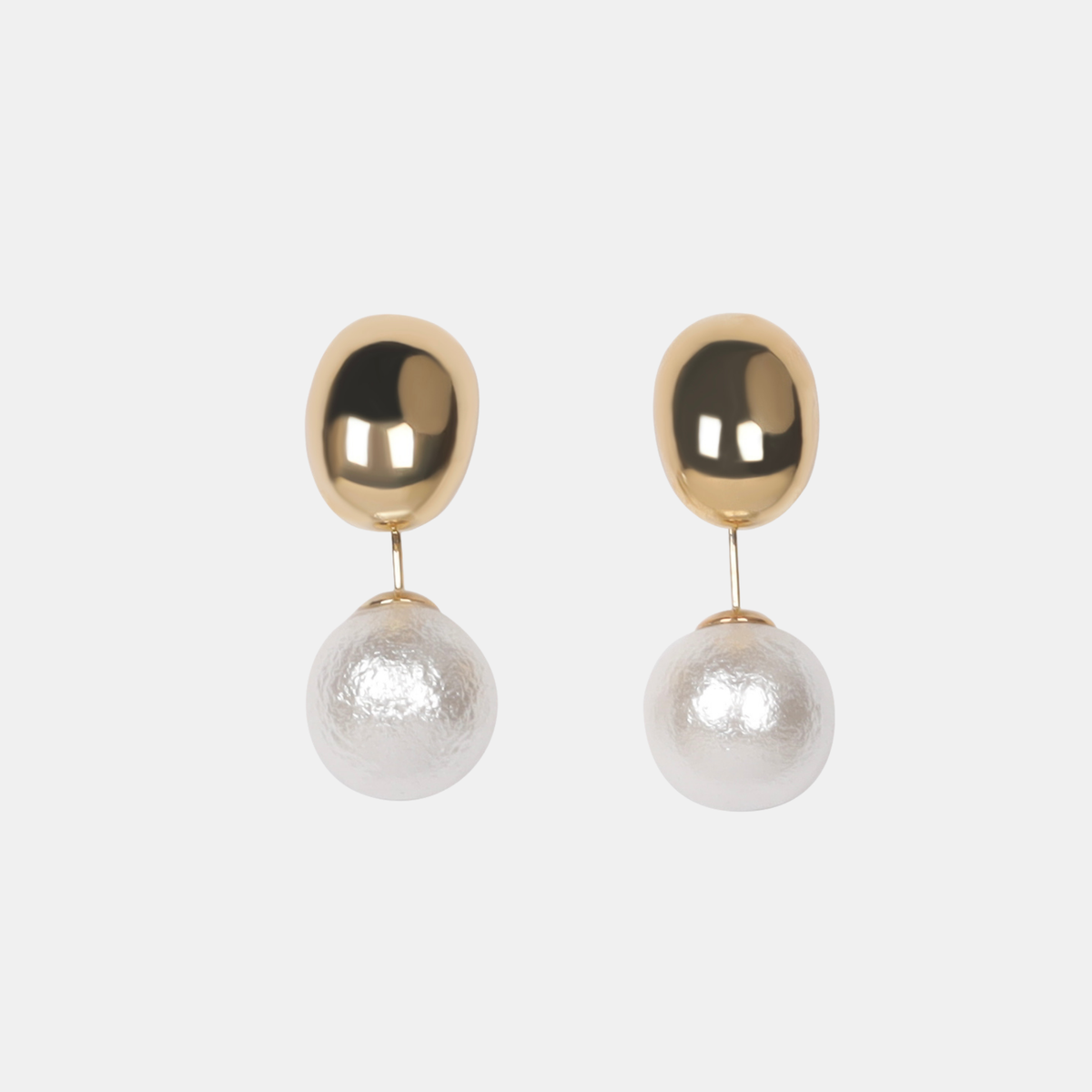 Oceana Earrings - Pearl/Gold