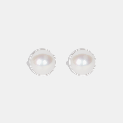 Chloe Earrings - Pearl/Silver