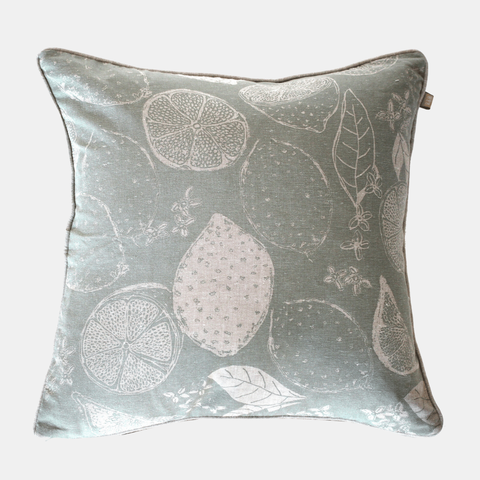 Lemon Marmalade Cushion - Sage