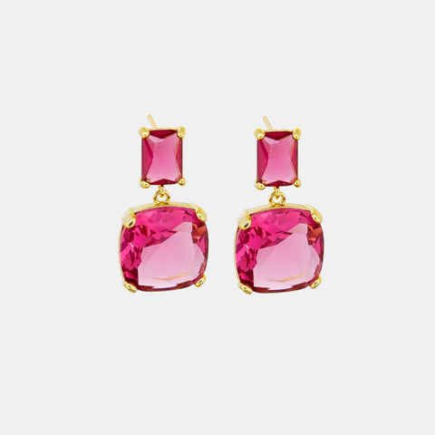 Earring Lisa Ruby Crystal