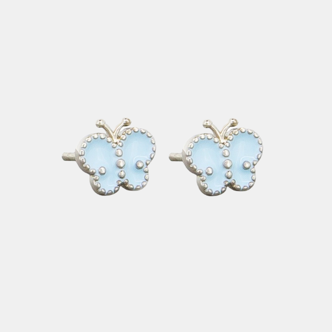 Adonis Blue Butterfly Studs