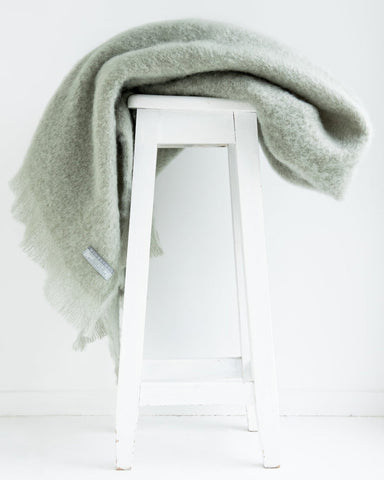 Windermere Mohair Throw - Sage