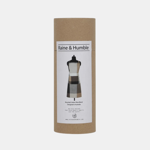 Giant Check Apron - Black