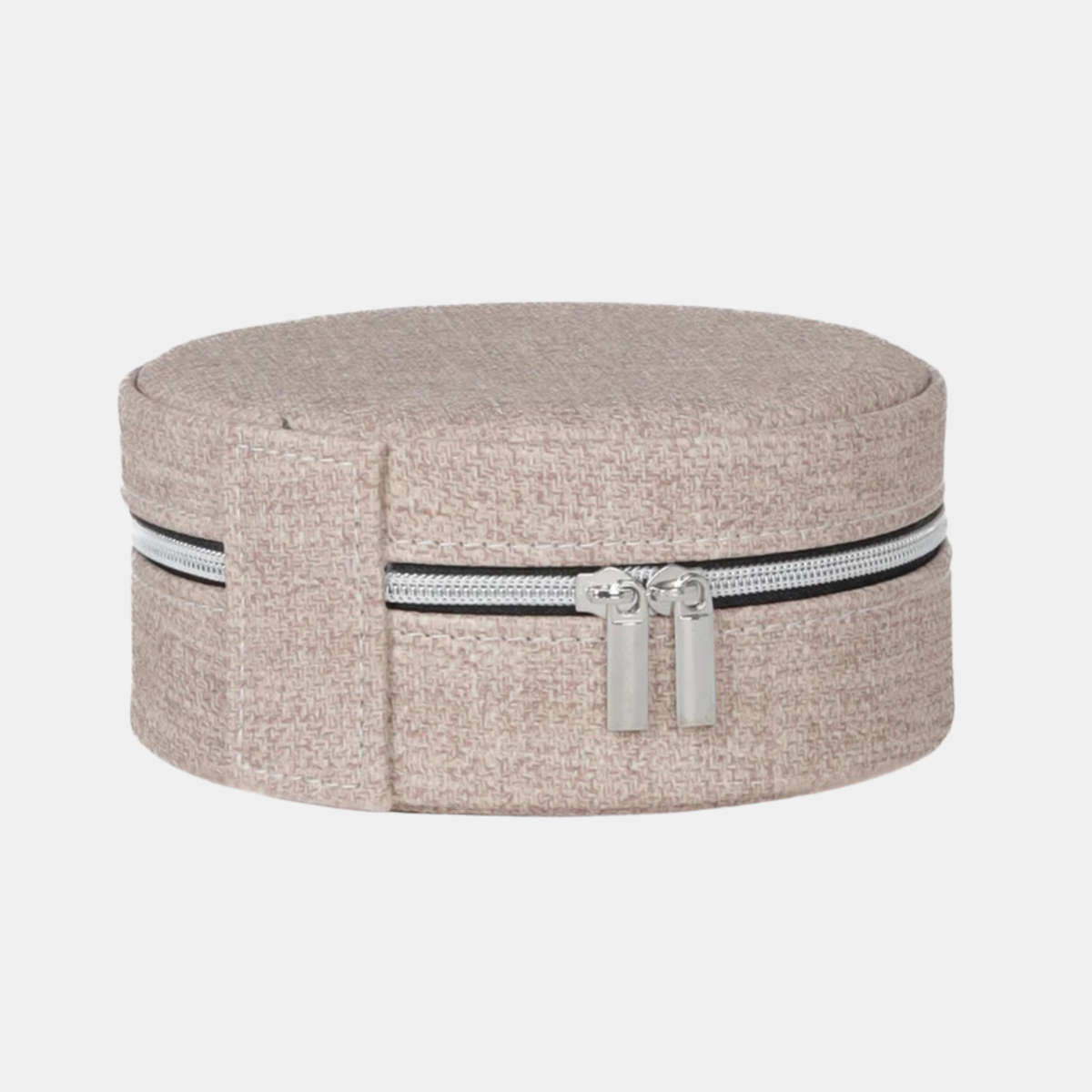 Sofia Round Jewellery Box - Beige