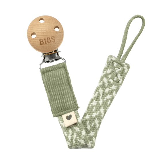 BIBS Paci Braid | Sage/Ivory