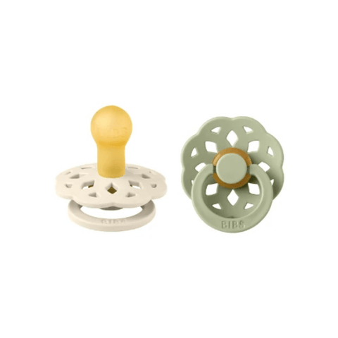 BIBS Boheme Pacifier Duo - Ivory + Sage