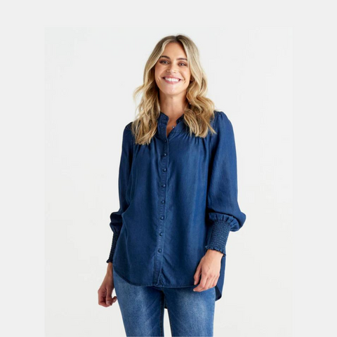 Alice Blouse - Blue Haze