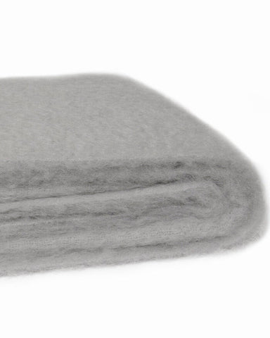 Windermere Mohair Throw - Silver