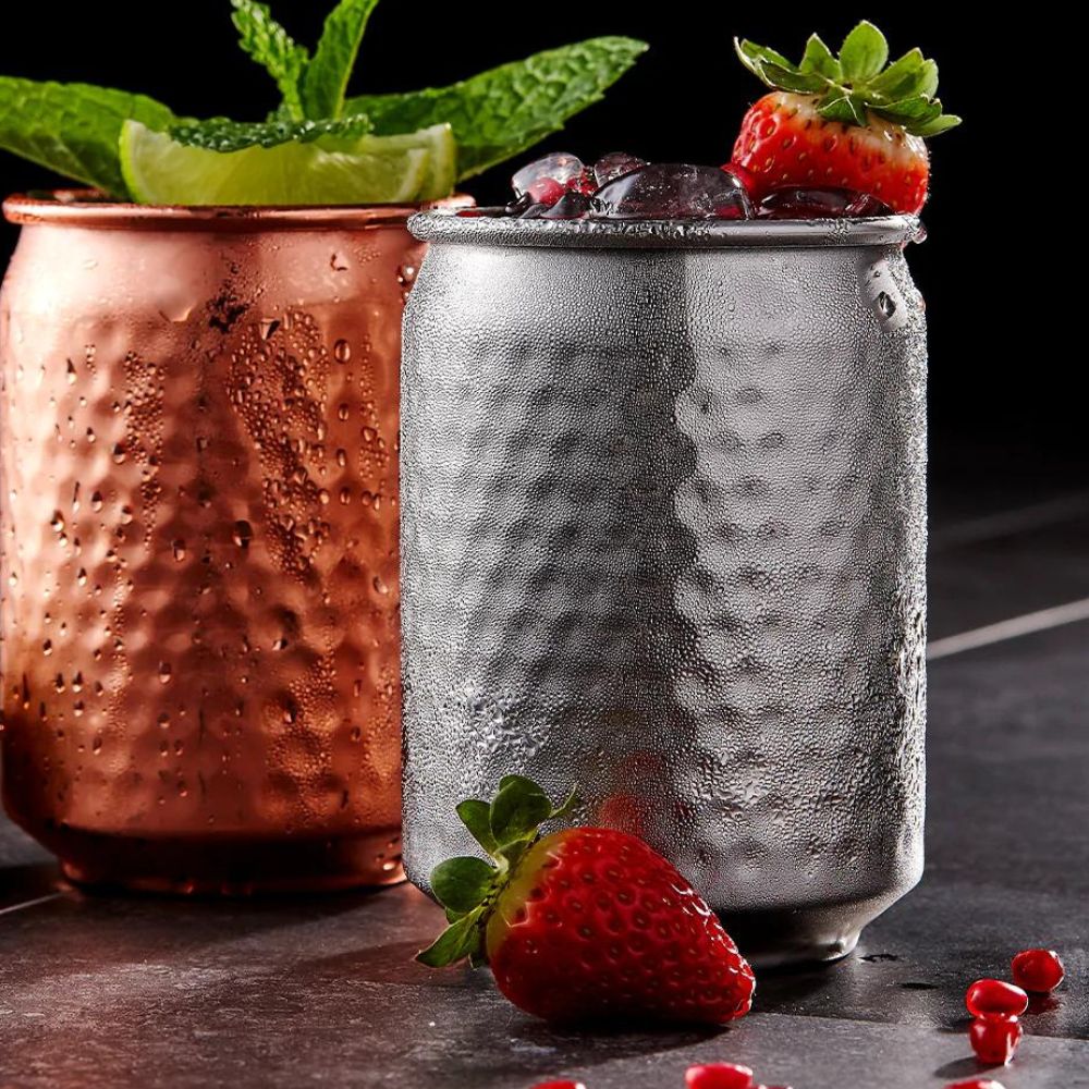 Spencer Hammered Tumbler Set - Silver