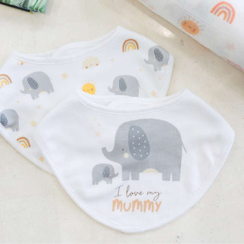 Splosh Baby Elephant Bib Set