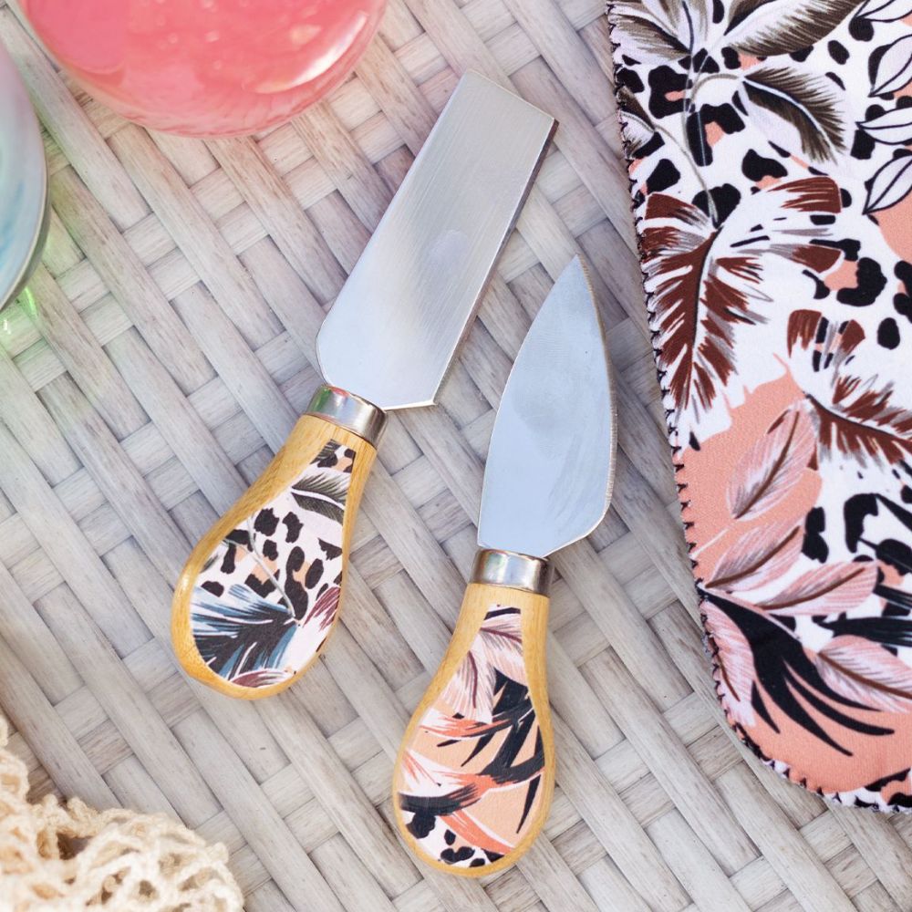 Splosh Picnic Cheese Knife Set - Leopard