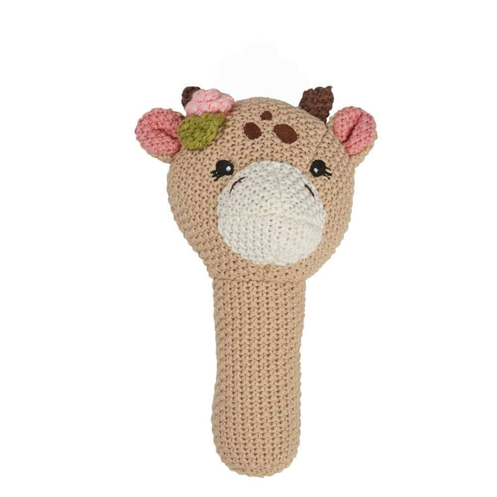 Splosh Baby Knitted Rattle Giraffe