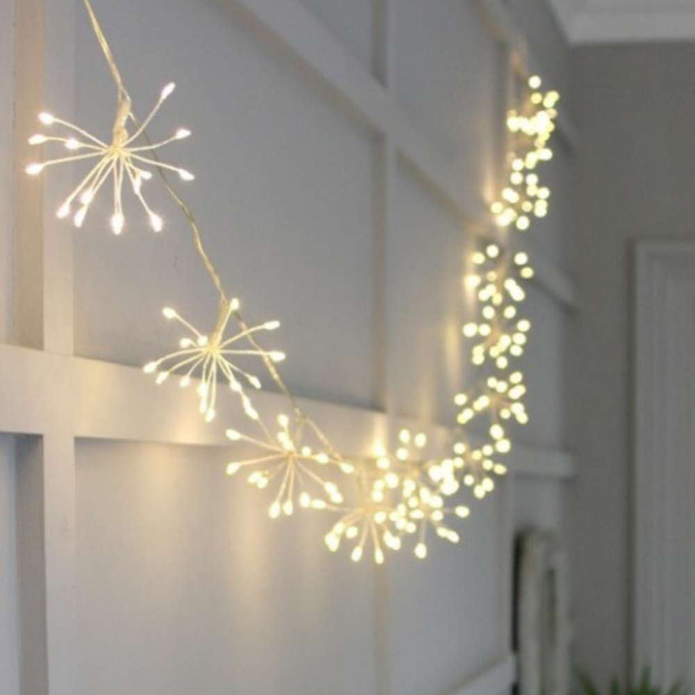 Starburst Silver Garland 5m