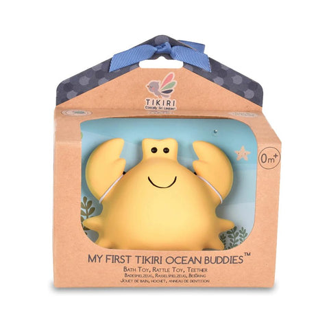 Tikiri Teether & Bath Toy | CRAB Gift Boxed