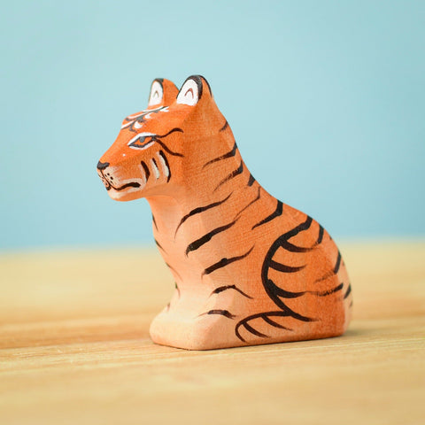 Bumbu Wooden Animal Jungle | Tiger Cub Sitting