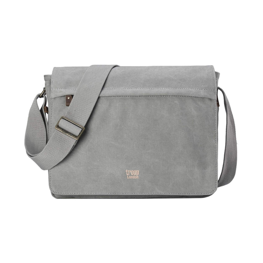 Troop Classic Messenger Bag (Front Flap) - Ash Grey TRP0240