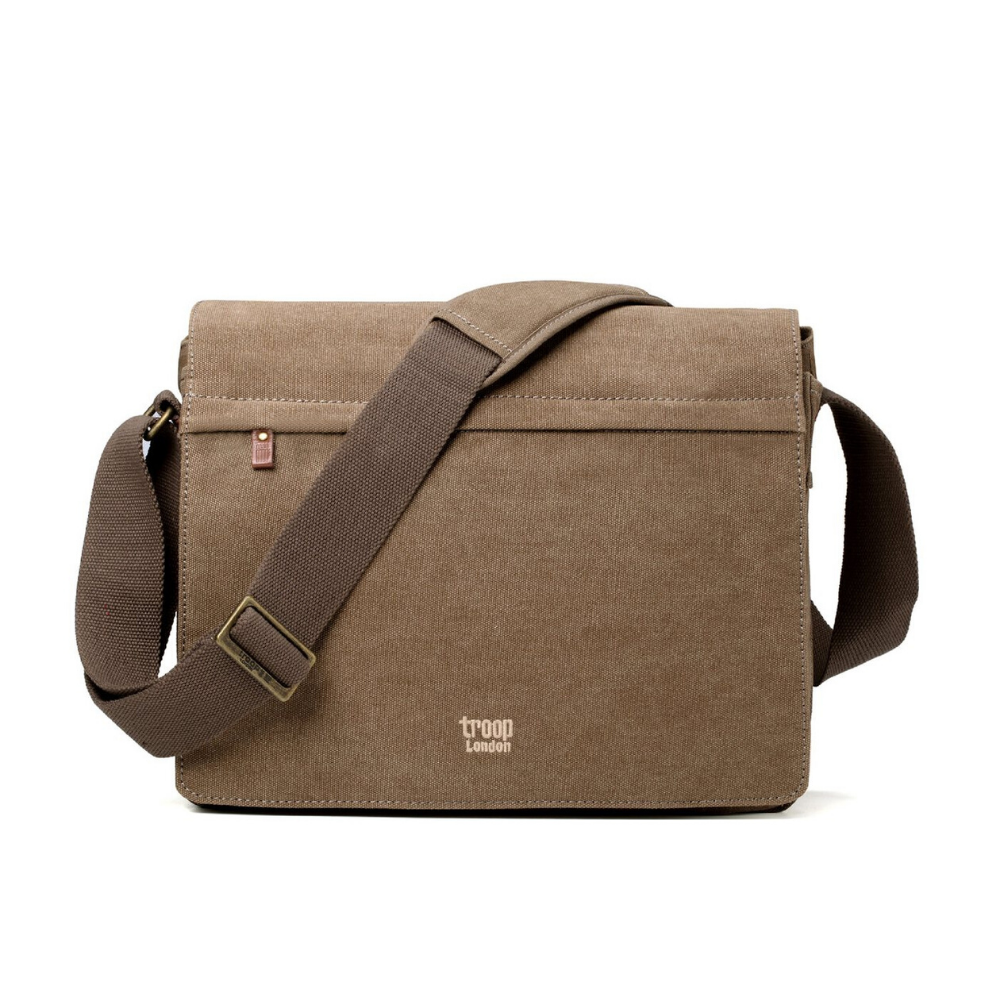 Troop Classic Messenger Bag (Front Flap) - Brown TRP0240