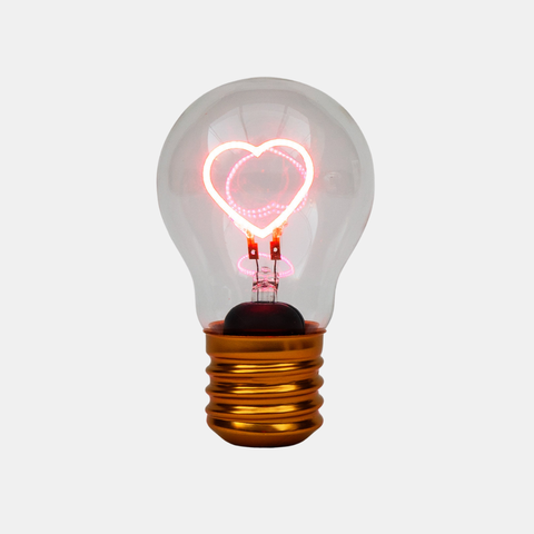 Cordless Heart Filament Light