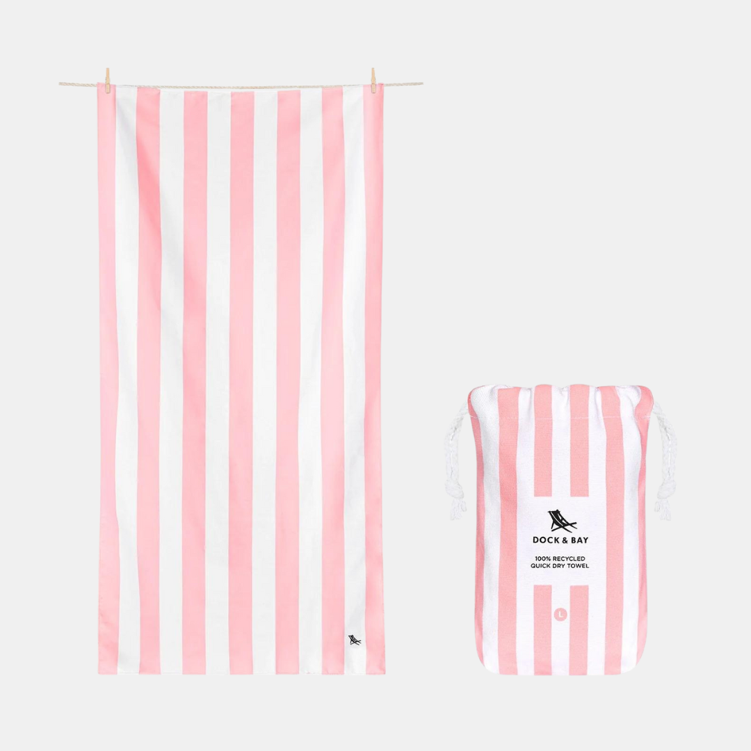 Beach Towel Cabana Light Collection - LG Malibu Pink