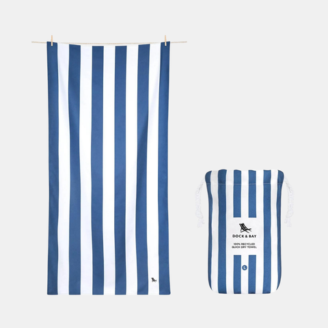 Beach Towel Cabana Collection - LG Whitsunday Blue