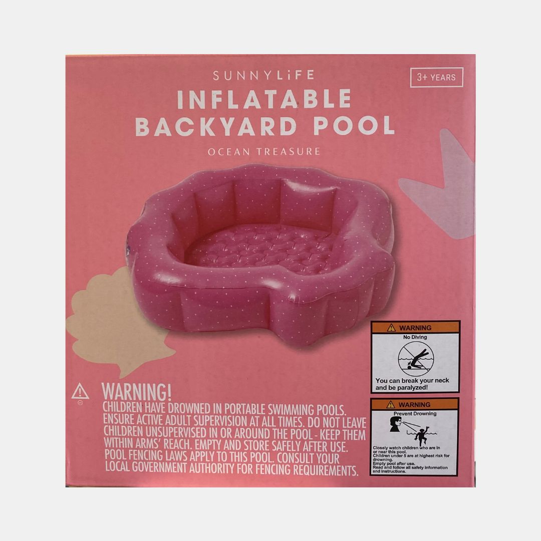 Inflatable Backyard Pool Ocean Treasure - Rose