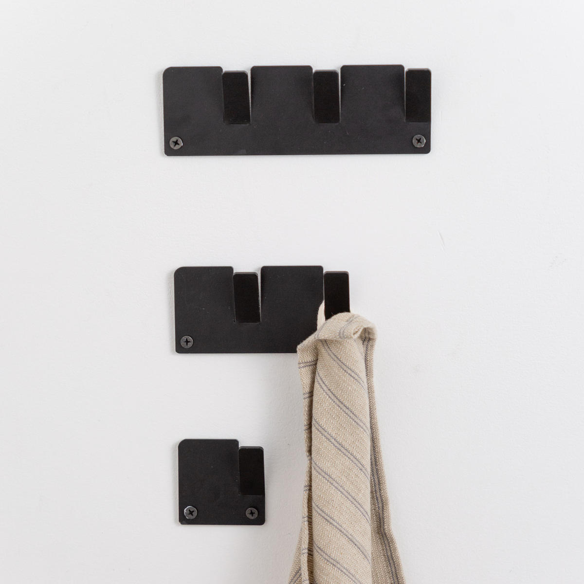 Alfa Wall Hooks Set 3 - Black