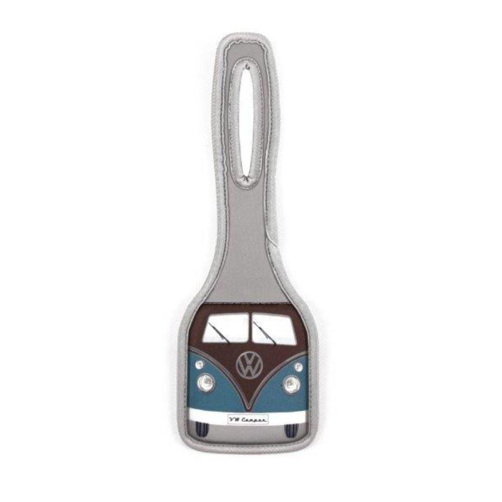 VW T1 Bus Luggage Tag - Petrol / Brown