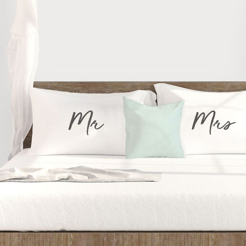 Mr & Mrs Pillowcase Set