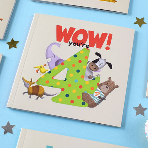 Birthday Book - WOW! You're 4