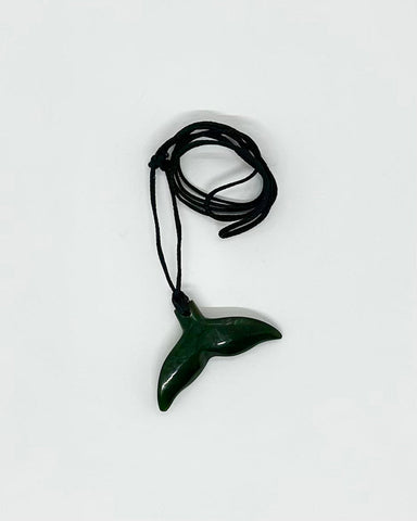 Greenstone - Pounamu, Whale Tail Pendant