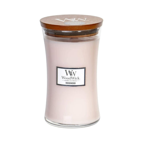 Large WoodWick Scented Soy Candle - Rosewood