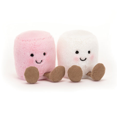 Jellycat Amuseable Marshmallows Pink and White RESTOCK DATE TBC