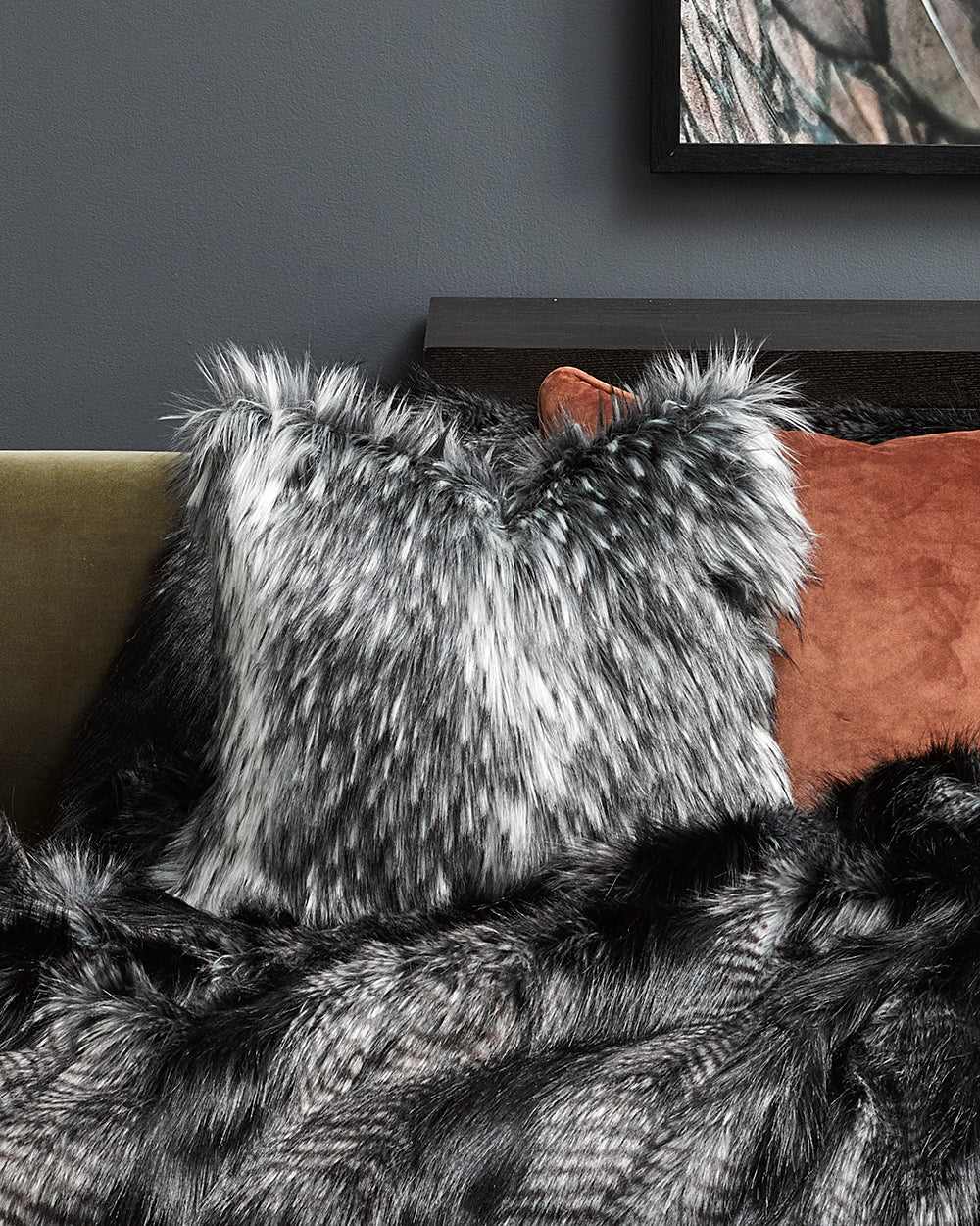 Alaskan Wolf Square Cushion