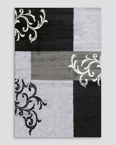 Alyssa Black/Grey Multi Floor Rug