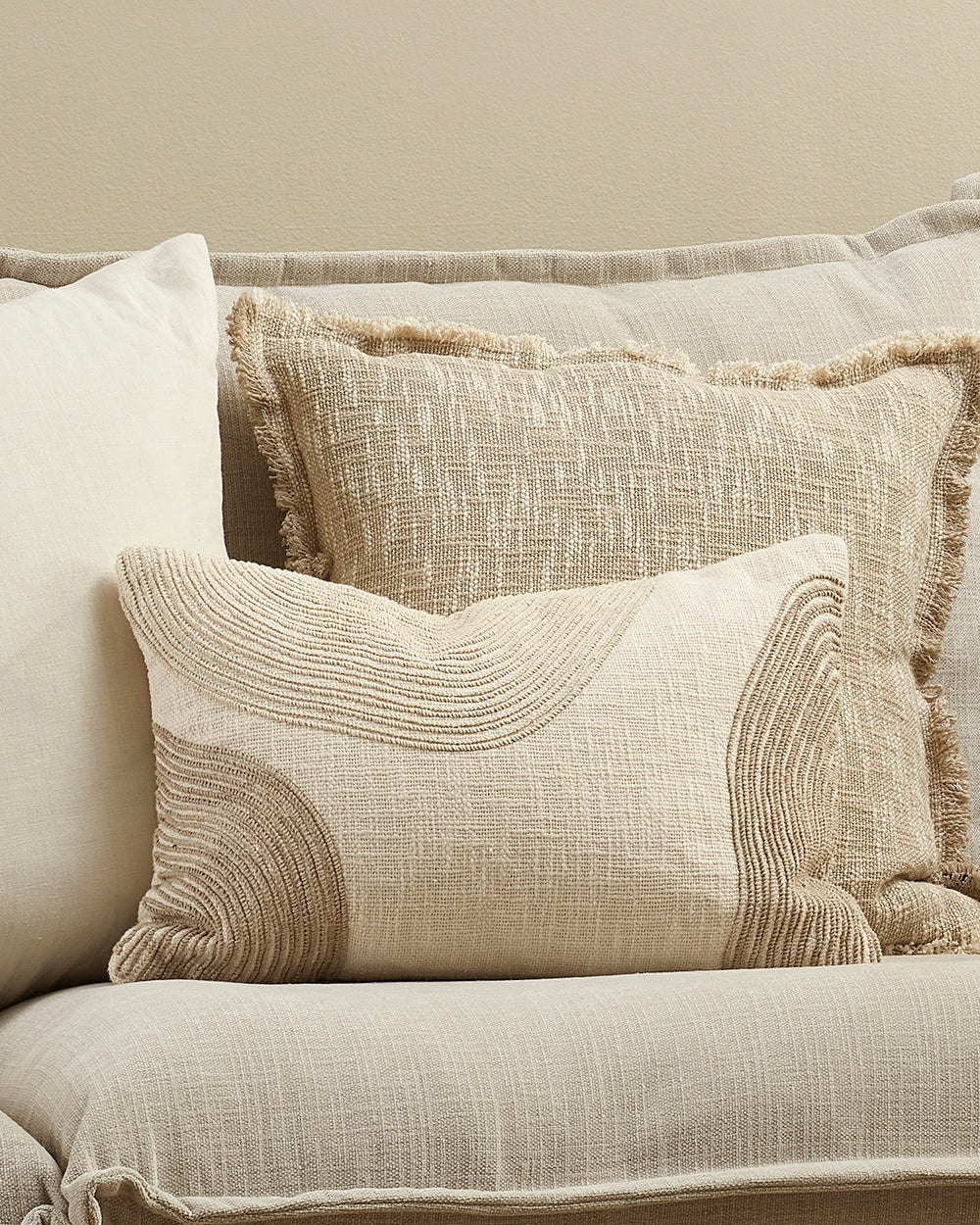 Amber Ivory Cushion