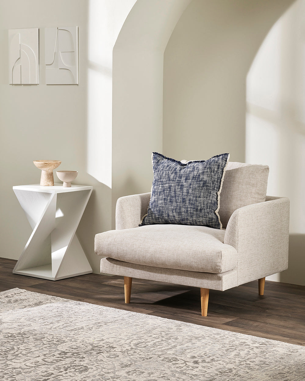 Arezzo Navy Cushion