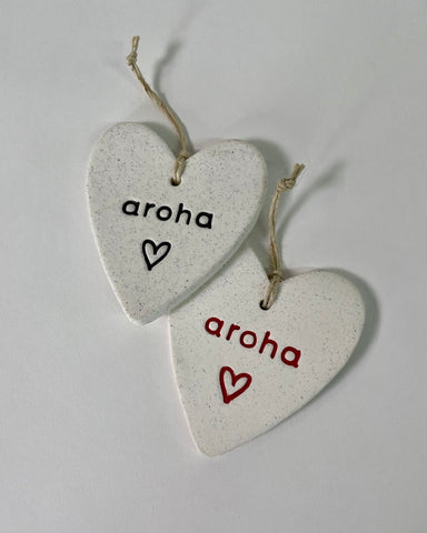 Ceramic Hearts by Michelle Bow - Aroha