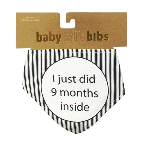 Baby Talk Bibs - 9 Months Inside