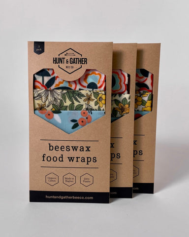 Beeswax Food Wraps - 3 Pack