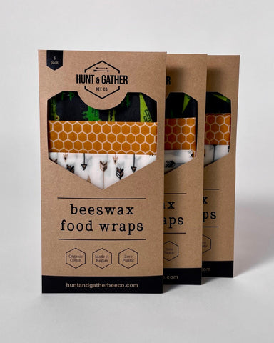 Beeswax Food Wraps - 3 Pack