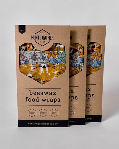 Beeswax Food Wraps - 3 Pack