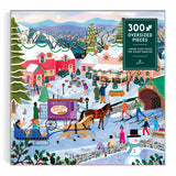 Galison Little Winter Town Puzzle - 300pc Multi-Coloured