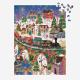 Galison Joy Laforme Twinkletown Express Foil Puzzle - 1000pc Multi-Coloured