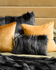 Black Coyote Oblong Cushion